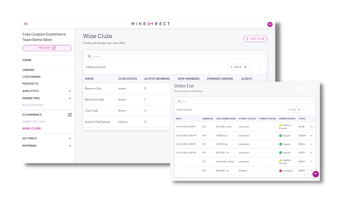 WineDirect Wine Clubs Wineclub Subscription